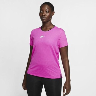 Top Nike Air Maneca Scurta Running Dama Roz | ZQLX-26309